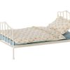 Speelgoed Maileg Poppenhuis & Toebehoren | Maileg Miniatuur Bed, Mini Blauw