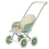Speelgoed Maileg Poppenhuis & Toebehoren | Maileg Kinderwagen Micro, Mint