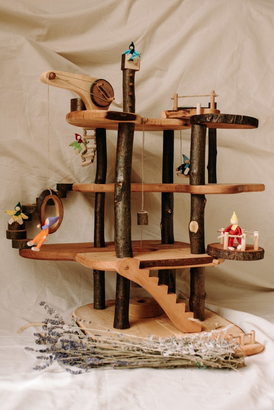 Speelgoed Magic Wood Poppenhuis & Toebehoren | Magic Wood Tree House