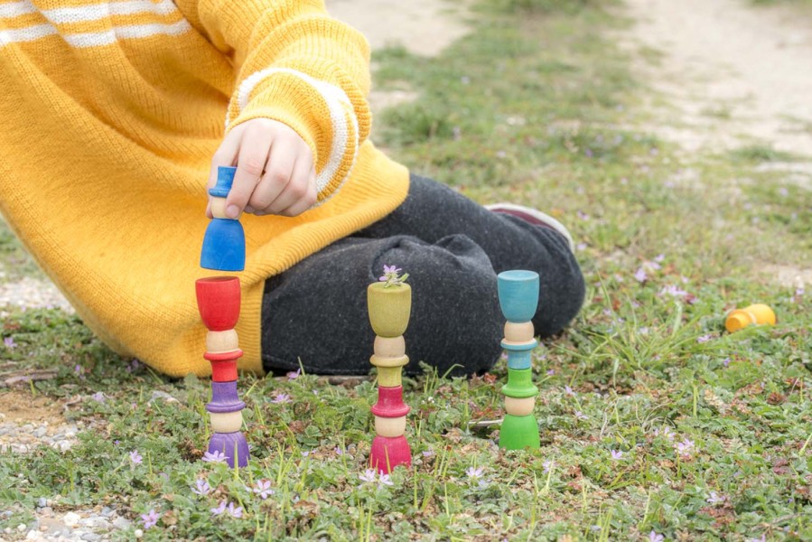 Speelgoed Grapat Ringen, Munten & Poppetjes | Grapat, 12 Nins Met Hoed