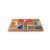 Speelgoed Wooden Story Bouwen | Wooden Story Houten Blokken, Regenboogkleur (54 Stuks)