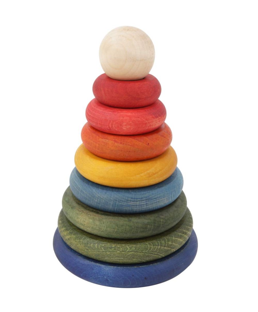 Speelgoed Wooden Story Stapelen | Wooden Story Houten Stapeltoren, Regenboogkleur