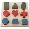 Speelgoed Wooden Story Puzzels | Wooden Story Houten Vormenpuzzel, Regenboogkleur