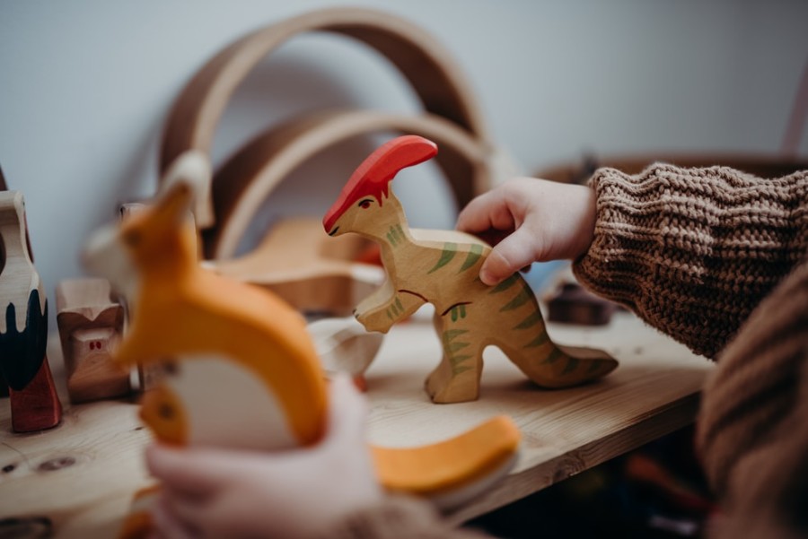 Speelgoed Holztiger Dieren & Natuur | Holztiger Parasaurolophus Van Hout