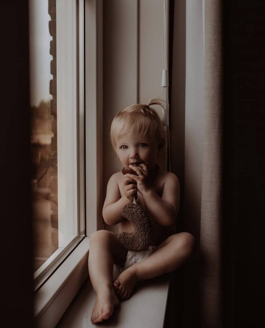 Speelgoed Dappermaentje Bijtspeeltjes, Rammelaars & Speendoekjes | Dappermaentje Speendoekje Teddy Koffie