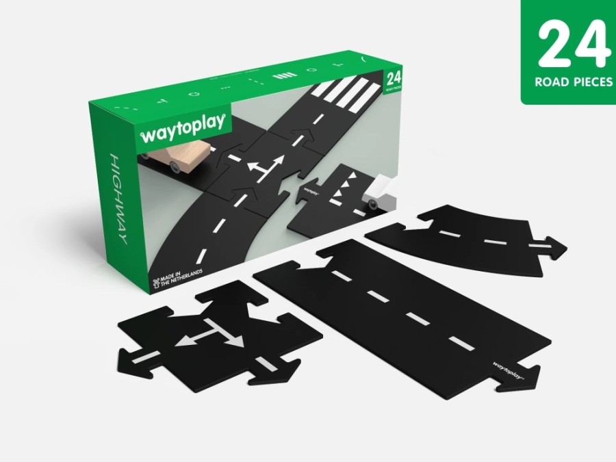 Speelgoed Way to Play Voertuigen & Toebehoren | Way To Play Highway 24-Delig