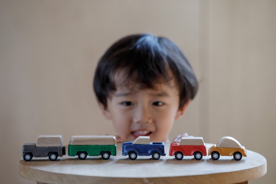 Speelgoed PlanToys Voertuigen & Toebehoren | Plan Toys Rode Auto