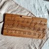 Speelgoed Three Wood Educatief | Letterbord Cursief Tweezijdig