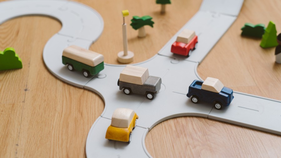 Speelgoed PlanToys Voertuigen & Toebehoren | Plan Toys Auto Set, 5 Stuks