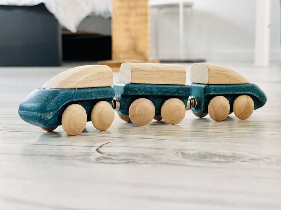 Speelgoed PlanToys Voertuigen & Toebehoren | Plan Toys Trein, Hybride