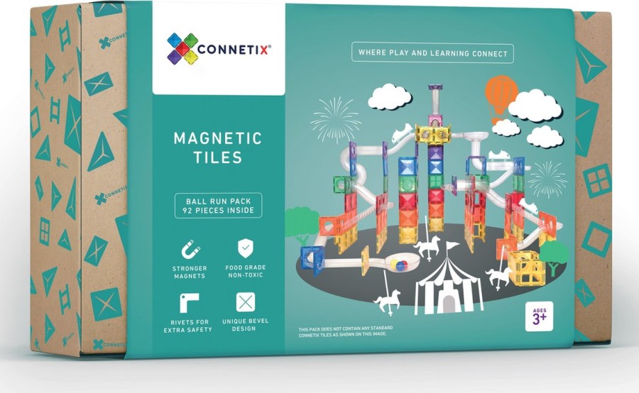 Speelgoed Connetix Knikkerbaan & Toebehoren | Connetix Knikkerbaan 92 Stuks