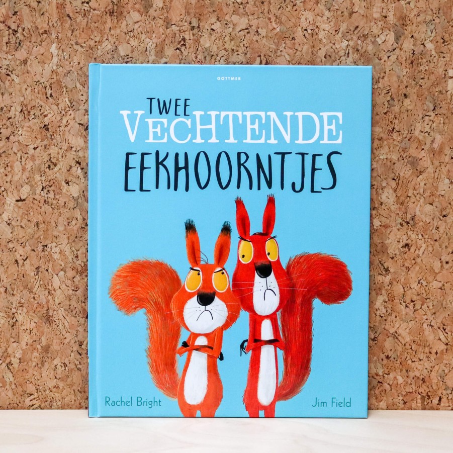 Speelgoed Gottmer Boeken | Twee Vechtende Eekhoorntjes - Rachel Bright And Jim Field