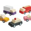 Speelgoed PlanToys Voertuigen & Toebehoren | Plan Toys Auto Set 2.0, 5 Stuks