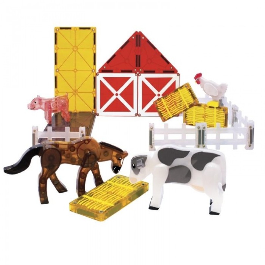 Speelgoed MAGNA TILES Bouwen | Magna Tiles Farm Animals, 25 Stuks