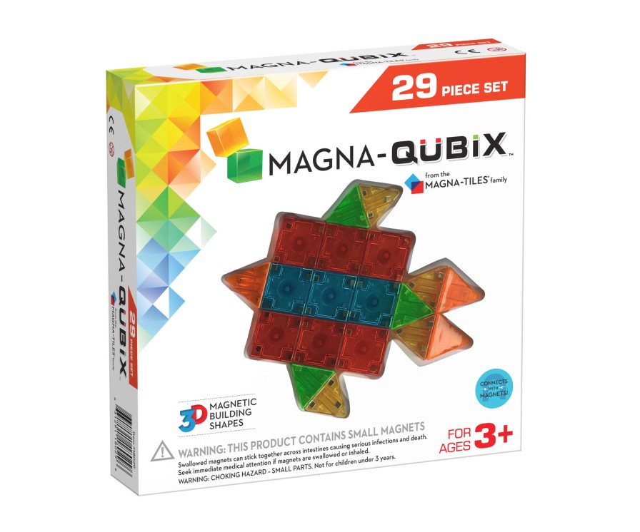 Speelgoed MAGNA TILES Bouwen | Magna Tiles Qubix, 29 Stuks