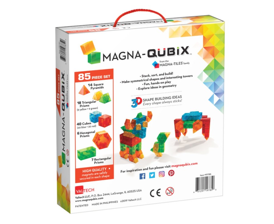 Speelgoed MAGNA TILES Bouwen | Magna Tiles Qubix, 85 Stuks