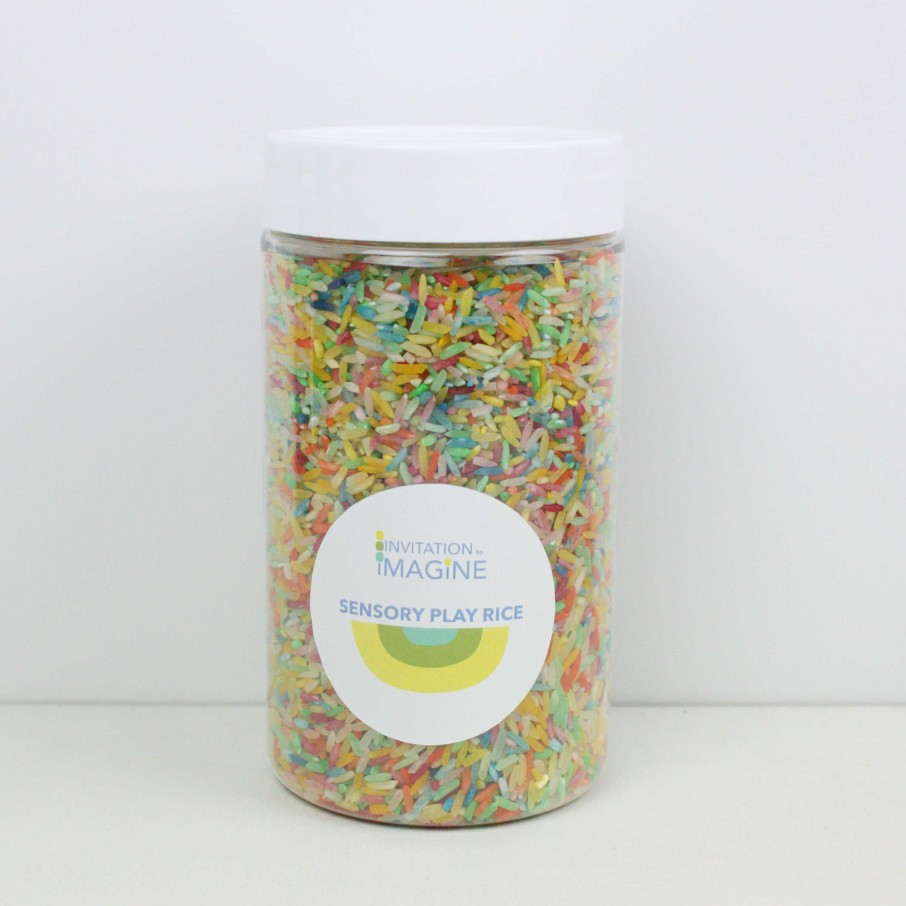 Speelgoed Invitation to Imagine Creatief | Speelrijst, Rainbow 600 Gram