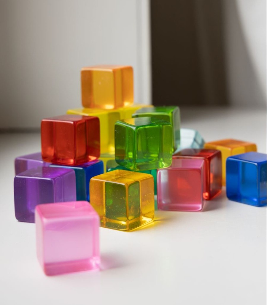 Speelgoed Bauspiel Bouwen | Bauspiel Lucent Cubes, 20 Stuks