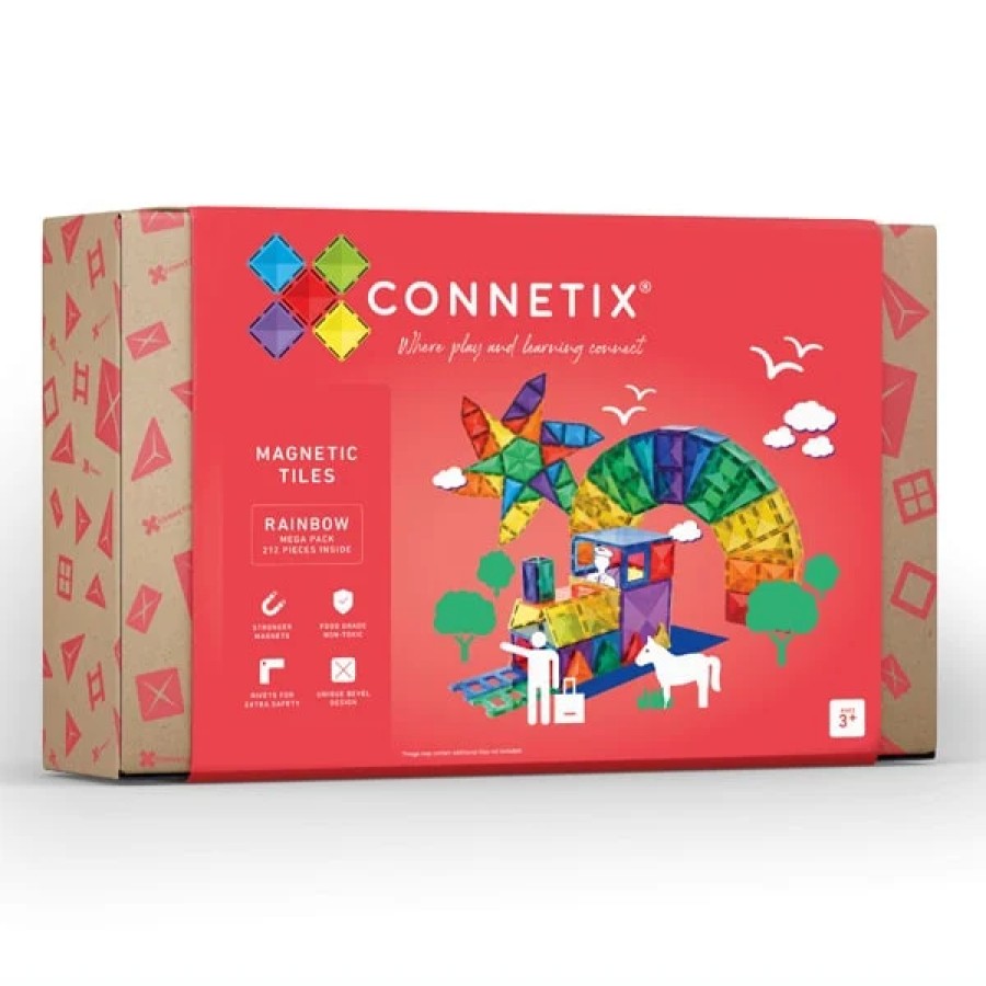 Speelgoed Connetix Bouwen | Connetix Rainbow Megapack, 212 Stuks