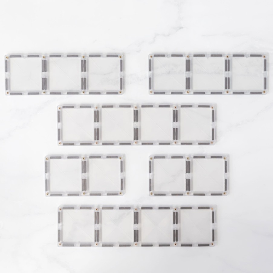 Speelgoed Connetix Bouwen | Connetix Clear Rectangle Pack, 12 Stuks