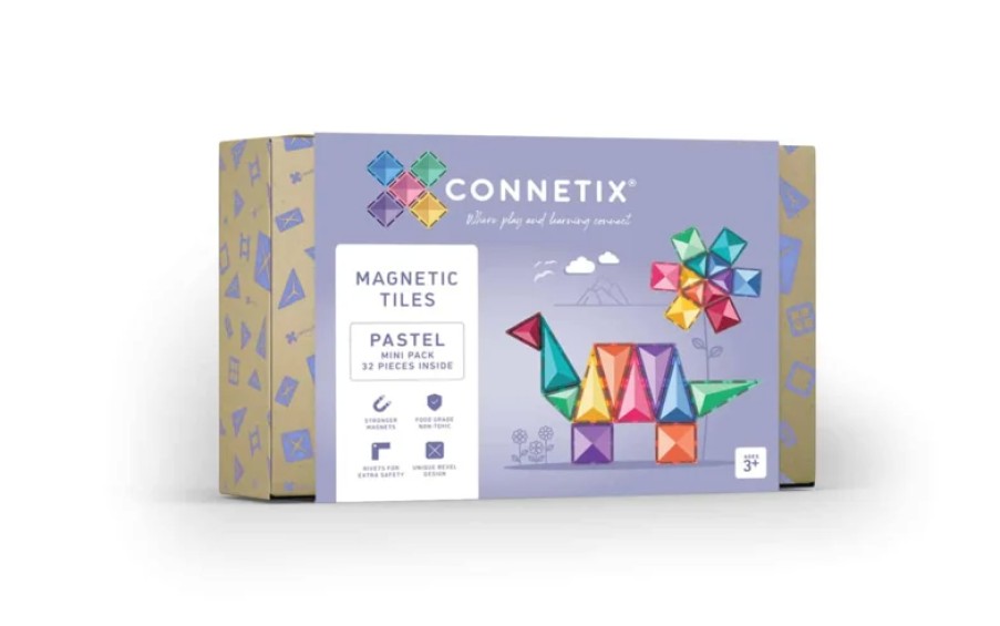 Speelgoed Connetix Bouwen | Connetix Pastel Mini Pack, 32 Stuks