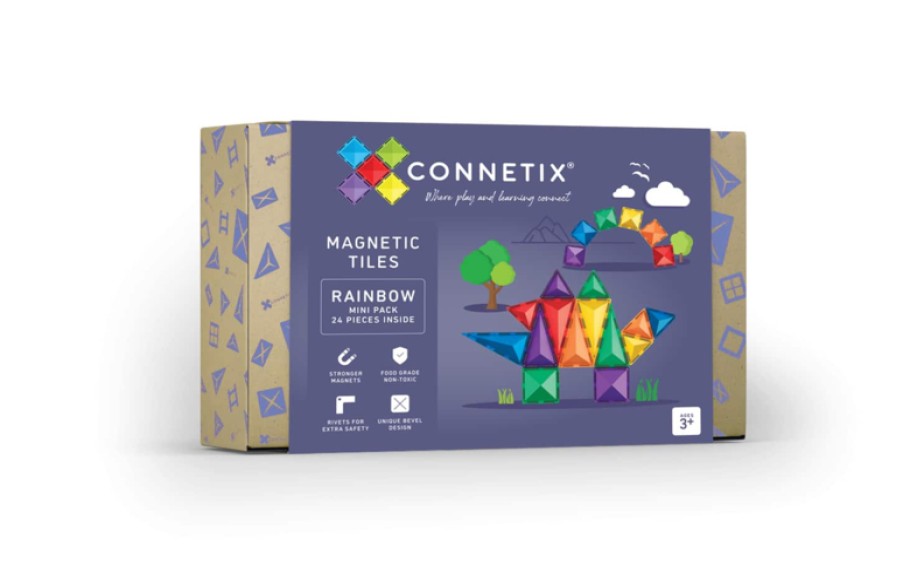 Speelgoed Connetix Bouwen | Connetix Regenboog Mini Pack, 24 Stuks