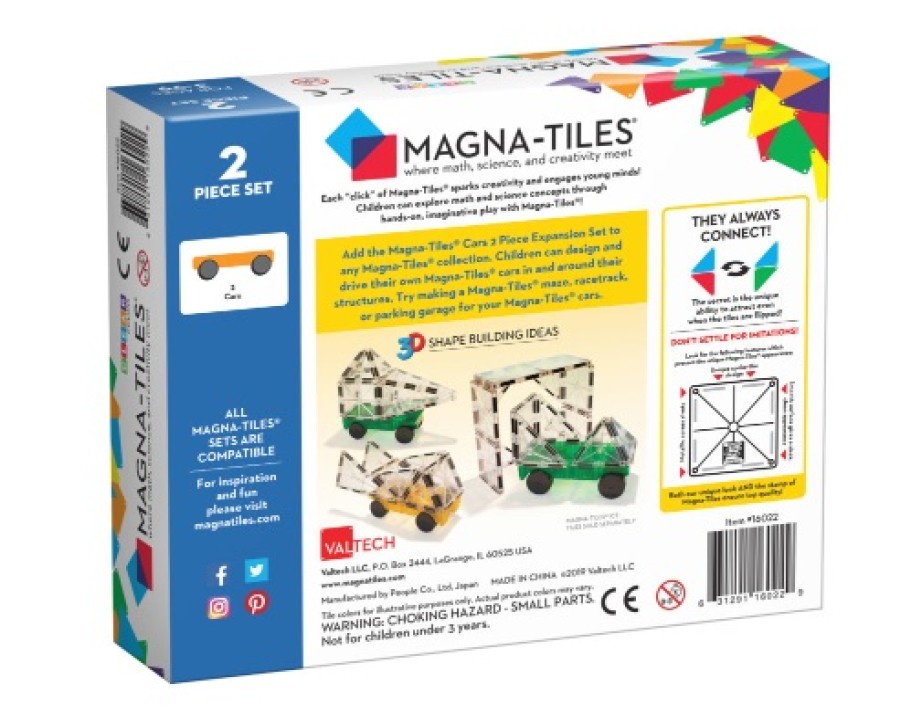 Speelgoed MAGNA TILES Voertuigen & Toebehoren | Magna Tiles Car Expansion, 2 Stuks