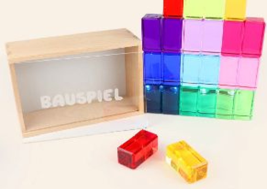 Speelgoed Bauspiel Bouwen | Bauspiel Lucent Cubes Xl, 24 Stuks