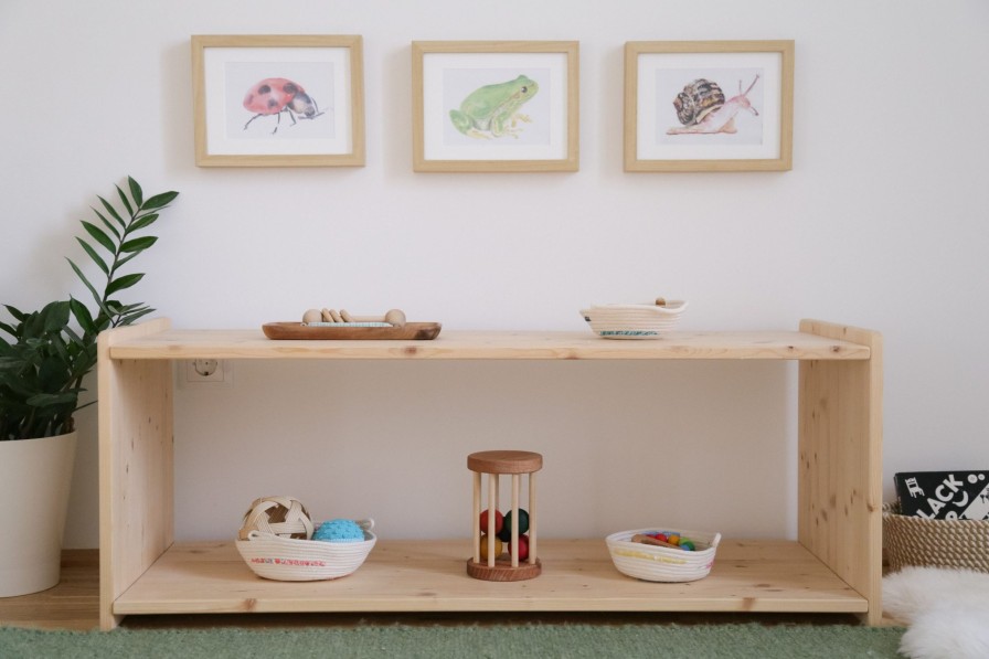 Speelkamer Manine Montessori | Manine Montessori Shelf, 2 Planken